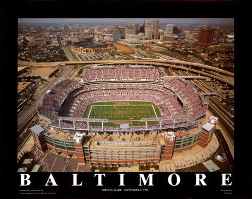 Baltimore, Maryland - Ravens Stadium by Mike Smith | 22 x 28 Fine Art Print