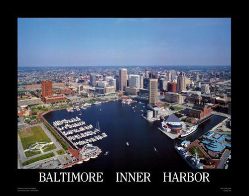 Baltimore Inner Harbor by Mike Smith | 22 x 28 Fine Art Print