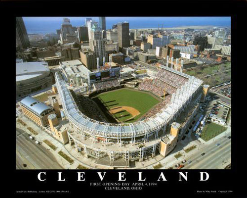 Cleveland, Ohio - Jacobs Field by Mike Smith | 22 x 28 Fine Art Print