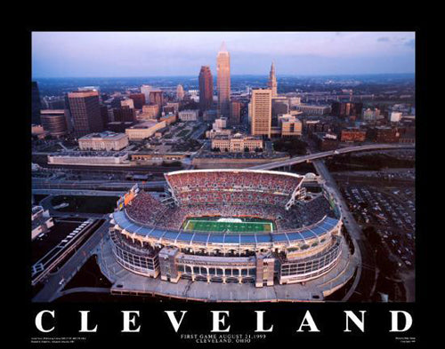 Cleveland, Ohio - Browns Stadium by Mike Smith | 22 x 28 Fine Art Print