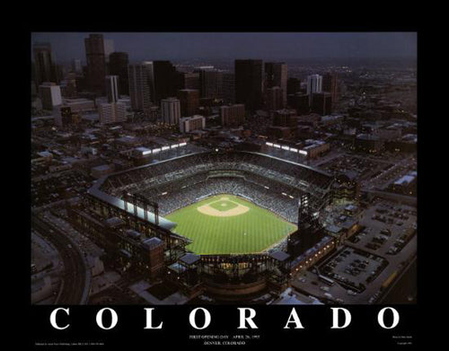 Denver, Colorado - Coors Field by Mike Smith | 22 x 28 Fine Art Print