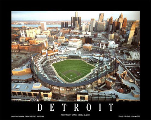 Detroit, Michigan - Comerica Park by Mike Smith | 22 x 28 Fine Art Print