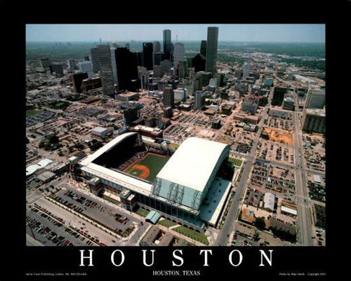 Houston, Texas - Enron Field by Mike Smith | 22 x 28 Fine Art Print