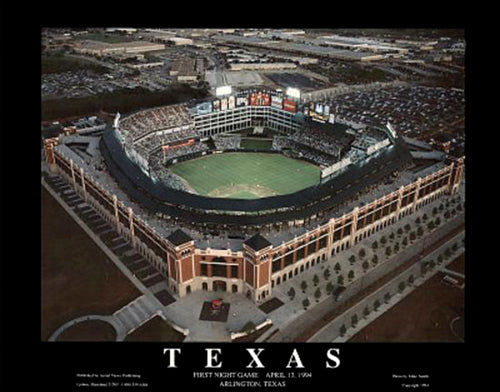 The Ballpark - Arlington, Texas (Night) by Mike Smith