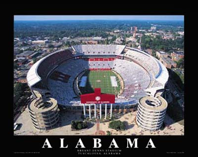 University of Alabama - Bryant-Denny Stadium, Tuscaloosa by Mike Smith
