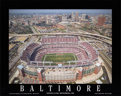 Framed Art Baltimore, Maryland - Ravens Stadium by Mike Smith | 8 x 10