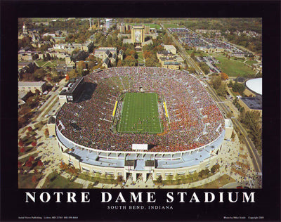 Framed Art Notre Dame Stadium - South Bend, Indiana by Mike Smith