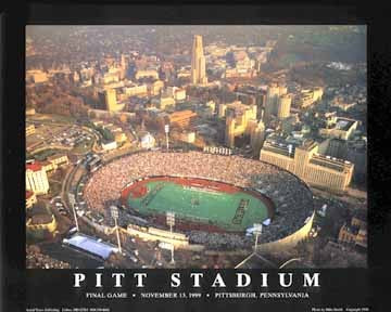 Framed Art Pitt Stadium, Final Game - Pittsburgh, Pennsylvania by Mike Smith