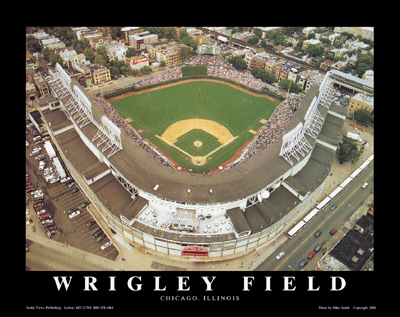 Framed Art Wrigley Field - Chicago, Illinois by Mike Smith | 8 x 10