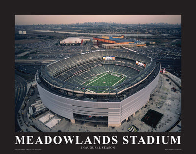 Framed Art NY Jets at New Meadowland Stadium, Inaugural Season by Mike Smith