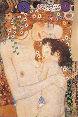 Mother and Child by Gustav Klimt | 36 x 24 Fine Art Print
