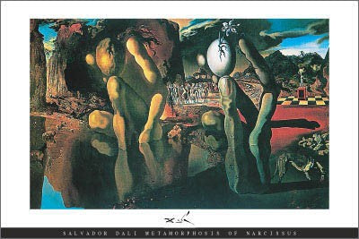 Metamorphosis of Narcissus by Salvador Dali | 24 x 36 Fine Art Print