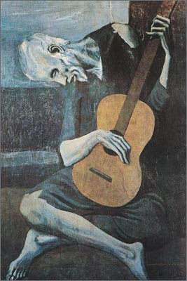 Old Guitarist by Pablo Picasso | 36 x 24 Fine Art Print