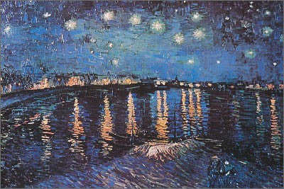Starlight Over the Rhone by Vincent van Gogh | 24 x 36 Fine Art Print