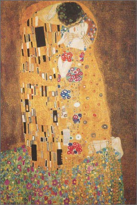 The Kiss by Gustav Klimt | 36 x 24 Fine Art Print