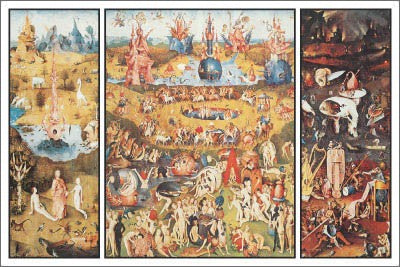 Garden of Earthly Delights by Hieronymus Bosch | 24 x 36 Fine Art Print