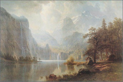 In the Mountains by Albert Bierstadt | 24 x 36 Fine Art Print