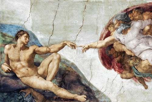 The Creation of Adam by Michelangelo Buonarrati | 24 x 36 Fine Art Print