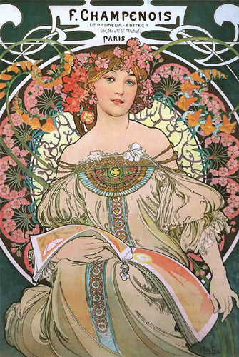 F. Champenois, 1897 (Reverie) by Alphonse Mucha | 36 x 24 Fine Art Print