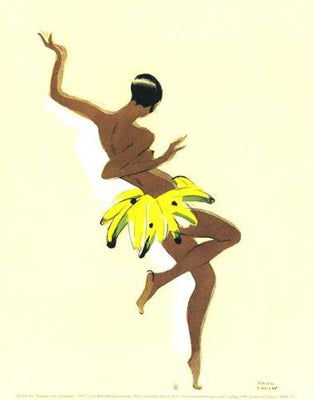 Black Thunder (Josephine Baker) by Paul Colin | 11 7/8 x 9 1/2 Art 