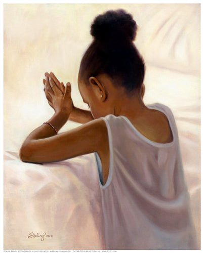 Framed Art Bedtime Prayer by Sterling Brown | 10 1/4 x 8 1/4