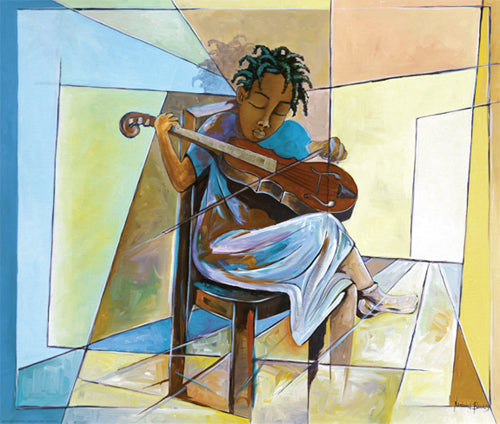 Little Musician II by Nathaniel Barnes | 14 x 16 1/2 Fine Art Print