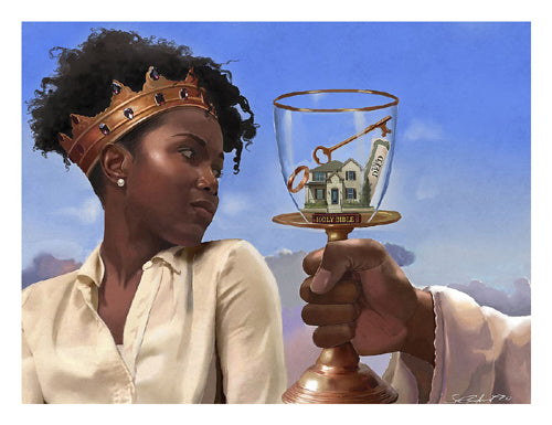 In His Image by Salaam Muhammad | 26 x 26 Fine Art Print