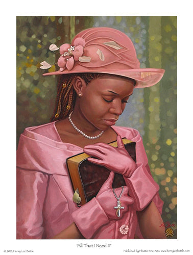 Framed Art All That I Need II by Henry Lee Battle | 16 x 12
