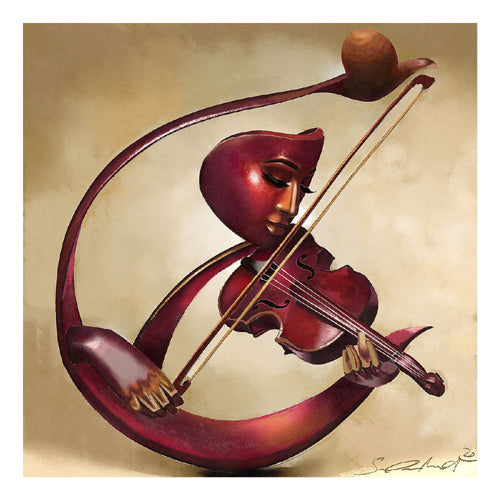 Ethereal Strings by Salaam Muhammad | 22 x 22 Fine Art Print