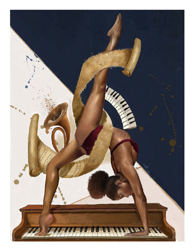 Framed Art Fluency by Salaam Muhammad | 26 x 20