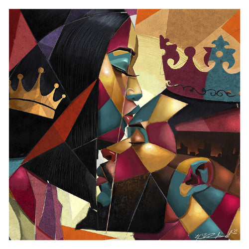 Framed Art Close Corners by Salaam Muhammad | 28 x 28