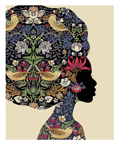 Afro Woman by Ioana Horvat | 27 x 22 Fine Art Print