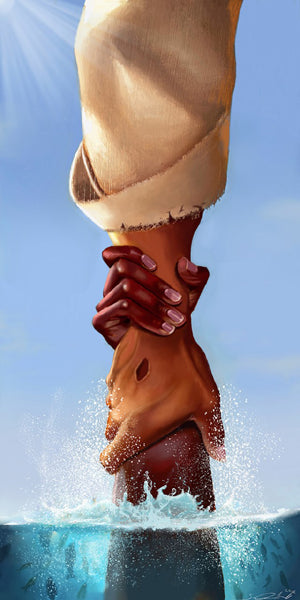 Rescue by Salaam Muhammad | 38 x 20 Fine Art Print