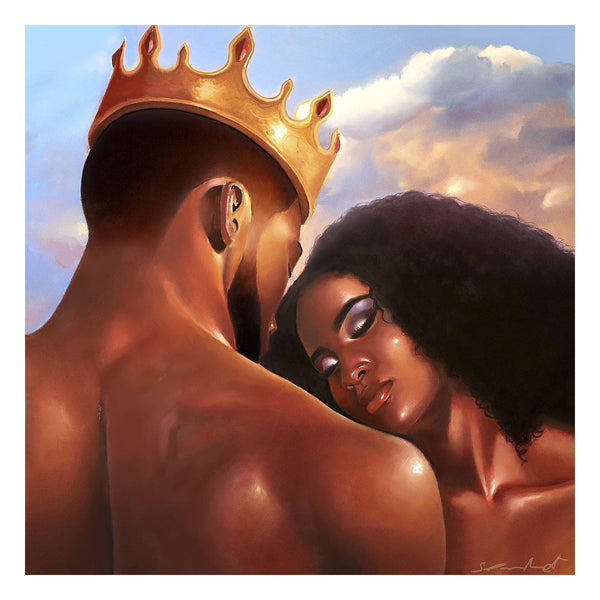 Shoulder Rest by Salaam Muhammad | 24 x 24 Fine Art Print