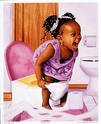 Girl Potty Kid by Alan Hicks | 10 x 8 Fine Art Print