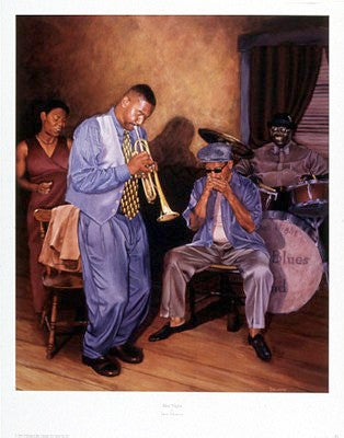 Blue Night by Jason Delancey | 28 x 22 Fine Art Print