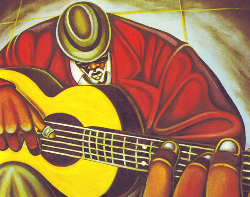 Bluez Man II by Cbabi Bayoc | 11 x 14 Fine Art Print