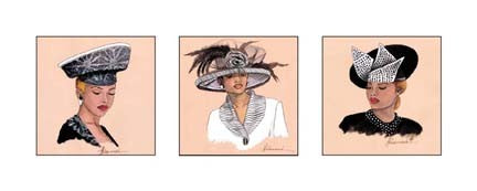 Hattitude in Black by Marcella Hayes Muhammad | 8 x 20 Fine Art Print
