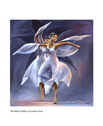 The Black Orchids (mini) by Lavarne Ross | 8 x 6 1/2 Fine Art Print