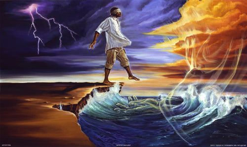 Step Out on Faith: Male by WAK - Kevin A. Williams | 23 x 38 Fine Art Print