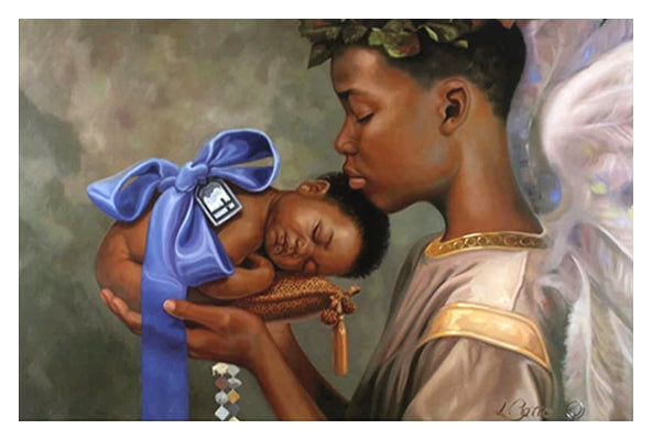 Heaven Sent (Boy) by Henry Lee Battle | 24 x 36 Fine Art Print