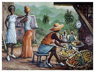 Street Market by Orrett Oliver Francis | 19 x 25 Fine Art Print