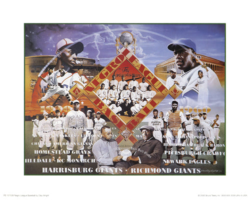 Negro League Baseball (mini) by Edward Clay Wright | 8 x 10 Fine Art Print