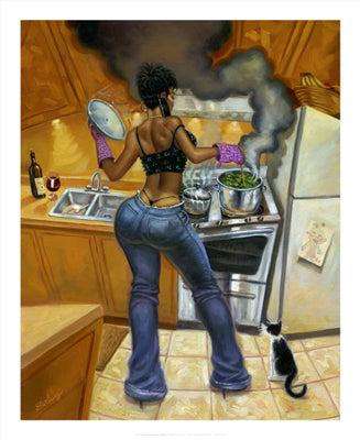 Lookin' Good Cookin' by Sterling Brown | 22 x 18 Fine Art Print