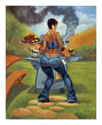 BBQ by Sterling Brown | 22 x 18 Fine Art Print