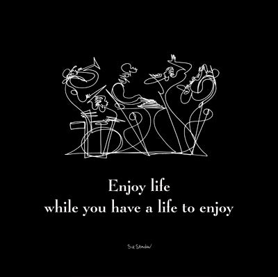 Enjoy Life II by Sir Shadow | 6 x 6 Fine Art Print