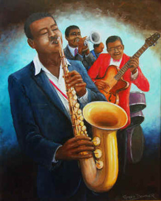The Musicians by Romeo Downer | 36 x 24 Fine Art Print