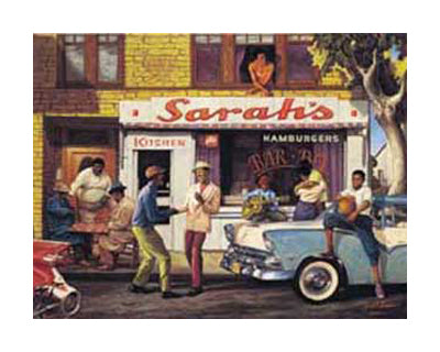 Sarah's Bar BQ by Sarah Jenkins | 16 x 20 Fine Art Print