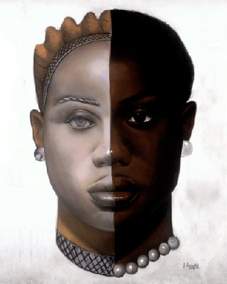 African Mask #25 by Laurie Cooper | 10 1/2 x 8 1/2 Fine Art Print