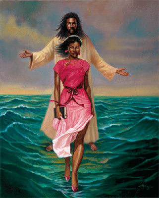 He Walks with Me (mini) by Sterling Brown | 10 1/2 x 8 1/2 Fine Art Print